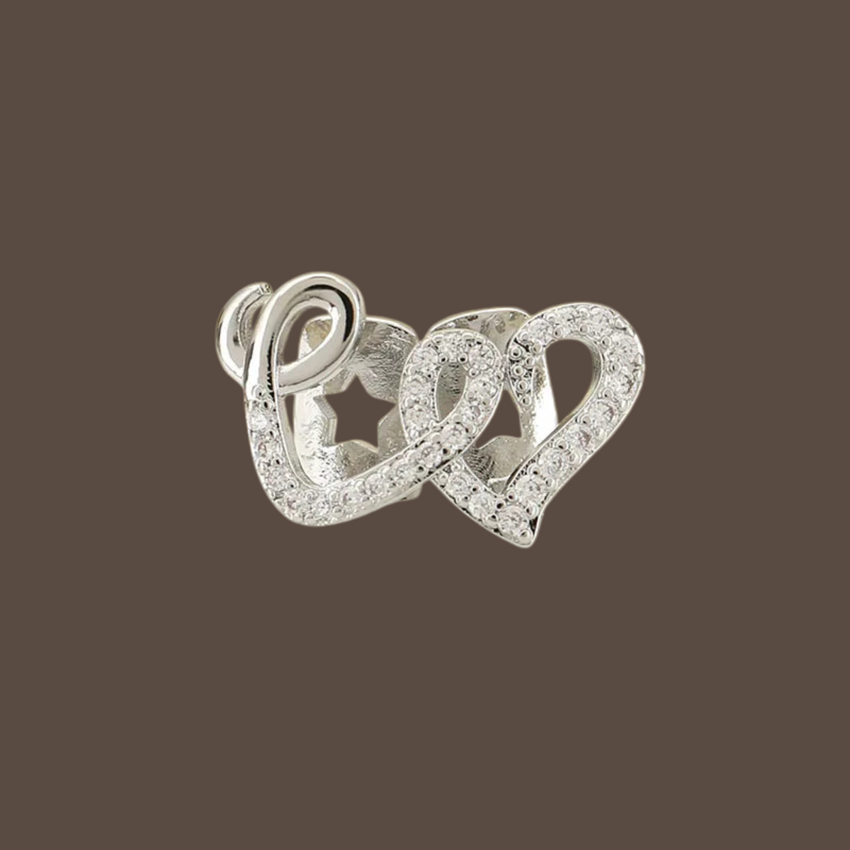 Iced Double Heart Tooth Grillz Exclusive