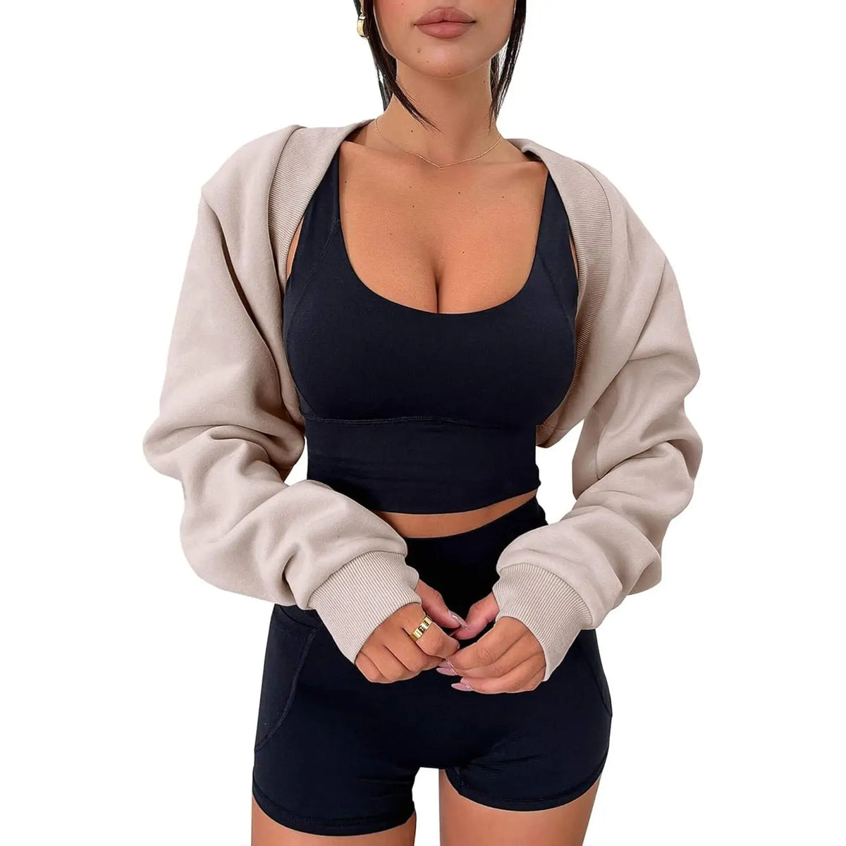 Sculpt Sleeve Crop