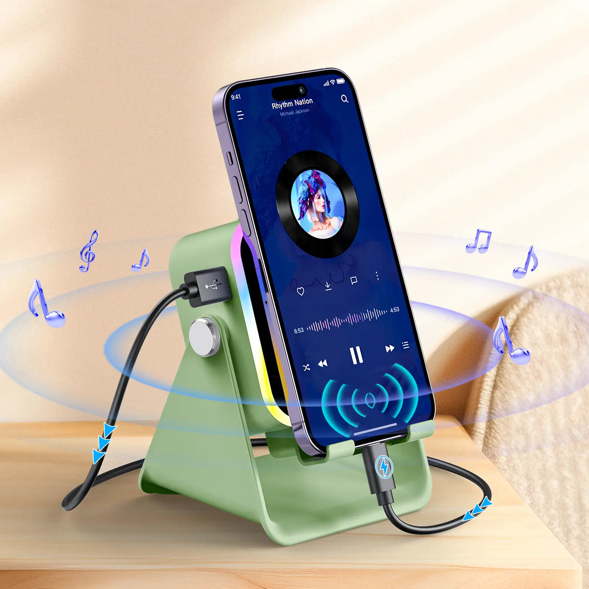 Halolume 5-in-1 Wireless Speaker Stand Exclusive