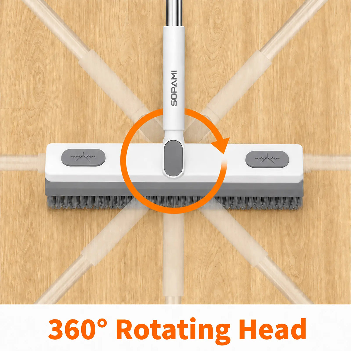 SOPAMI 3-in-1 Floor Scrub Brush