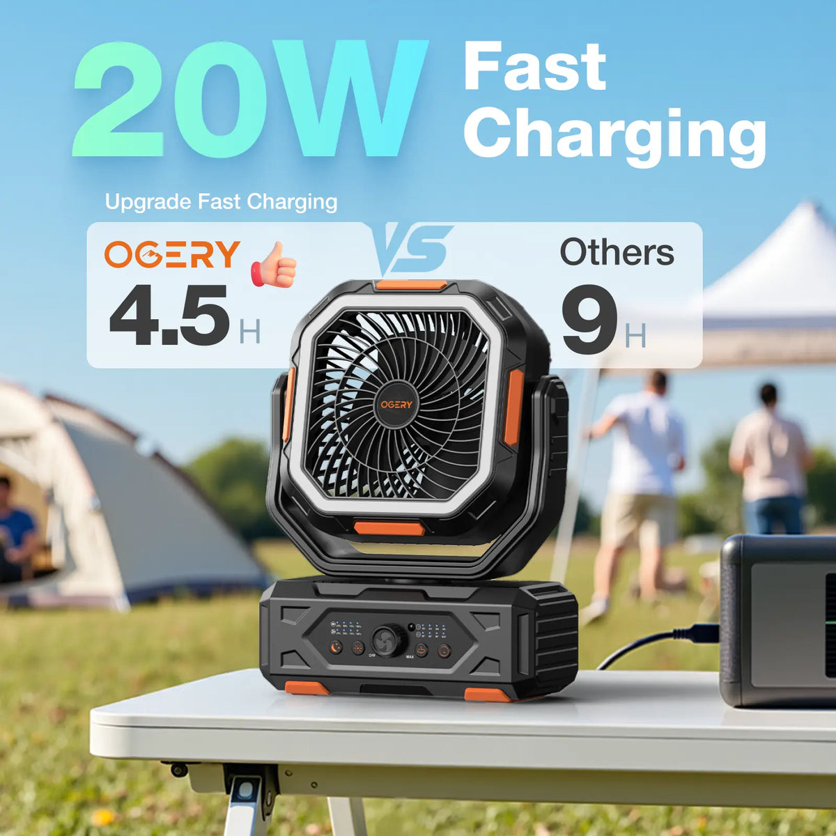 OGERY Zephra Camping Fan