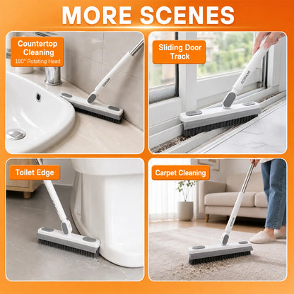 SOPAMI 3-in-1 Floor Scrub Brush