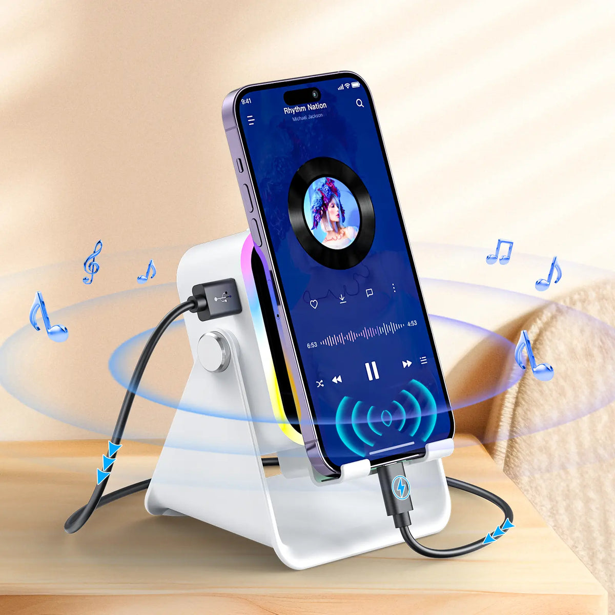 Halolume 5-in-1 Wireless Speaker Stand