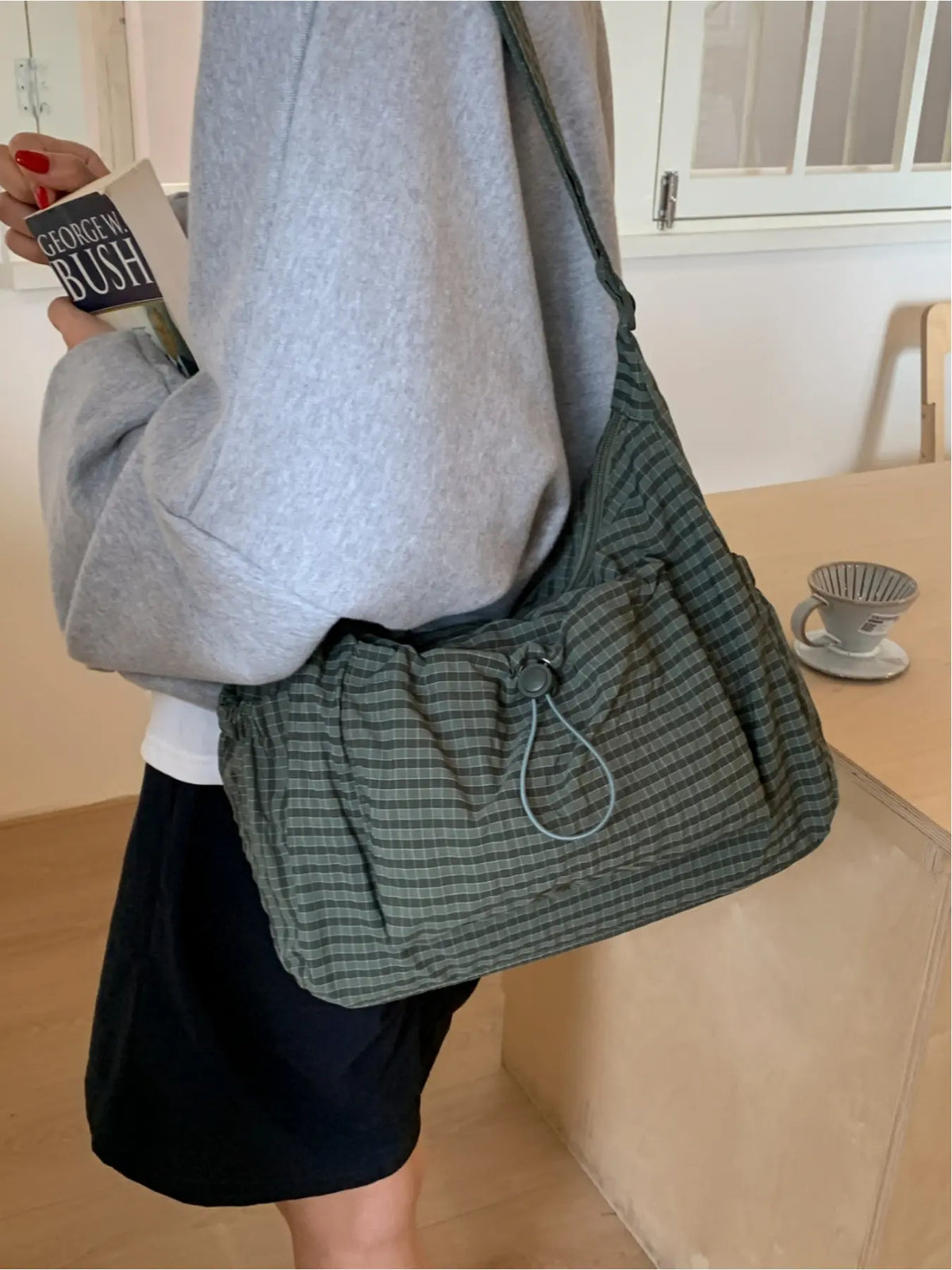 Sloane Plaid Crossbody Bag