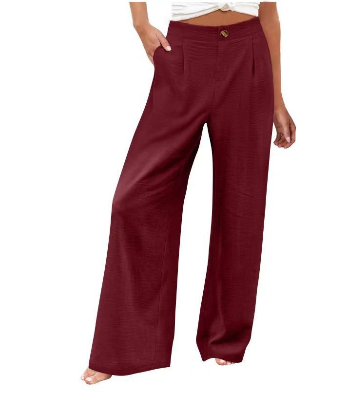 Brisa Wide-Leg Linen Pants
