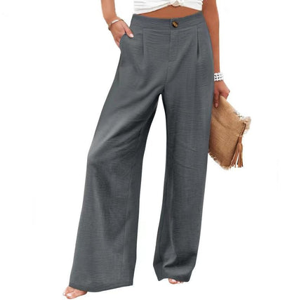 Brisa Wide-Leg Linen Pants
