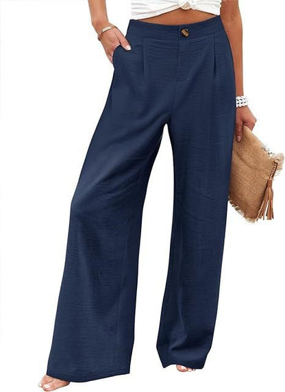 Brisa Wide-Leg Linen Pants