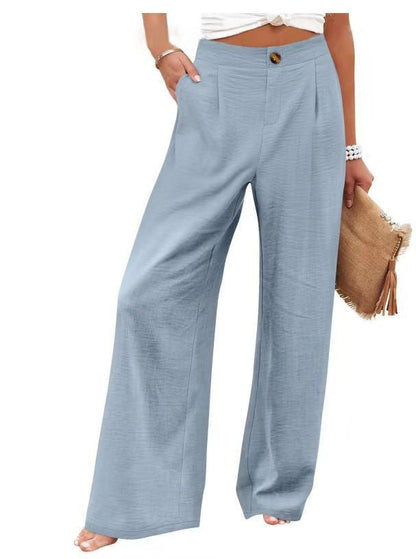 Brisa Wide-Leg Linen Pants